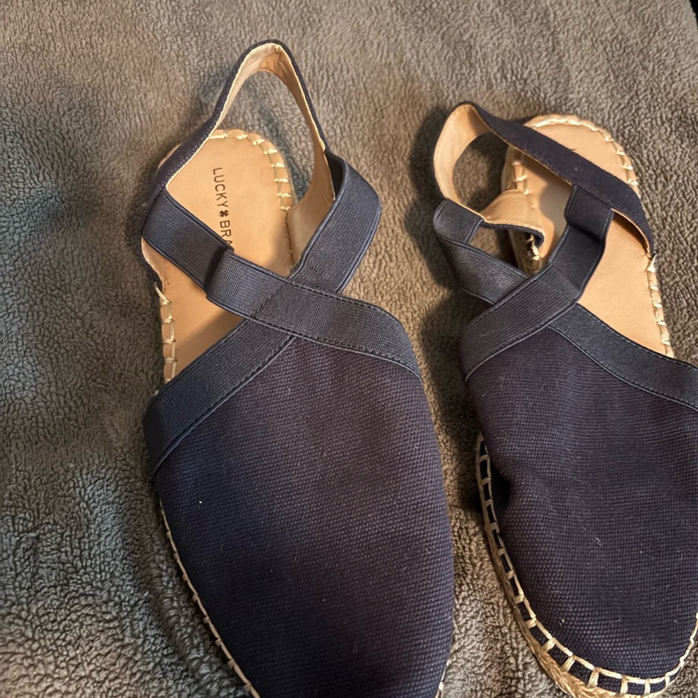 Lucky Brand Blue Espadrilles Slip-On Comfort